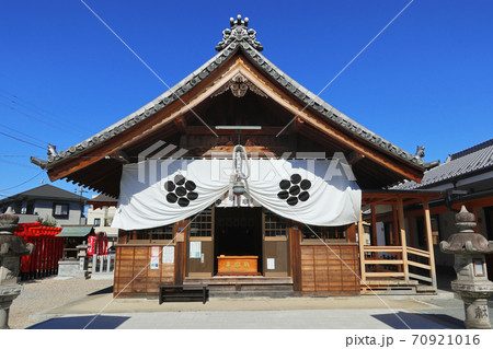 七夕伝説の残る縁結びの神様 星神社 愛知県名古屋市 の写真素材