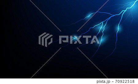 Illustration lightning and thunderbolt glow and sparkle effect. 70922518
