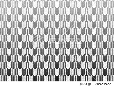 銀の矢絣和柄パターン 和紙風テクスチャの背景素材のイラスト素材