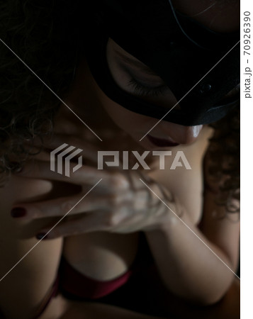 Mysterious woman in BDSM bondage Mysterious woman in BDSM bondage 70926390