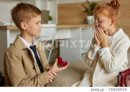 cute boy and girl going to be married cute boy and girl going to be married 70926910