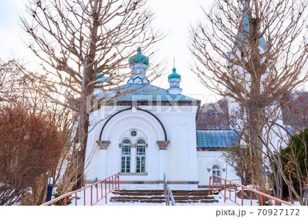 函館の元町散策 冬の函館ハリストス正教会 函館の元町散策 冬の函館ハリストス正教会 70927172