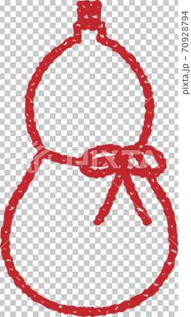 Gourd illustration (stamp ver.) 70928794