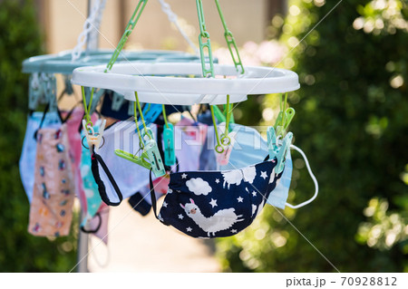 Wash and hang to dry child face mask. Covid19 70928812