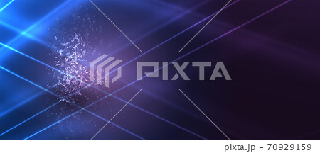 Quantum processing. Deep learning artificial intelligence. Future new technology for business or science presentation Quantum processing. Deep learning artificial intelligence. Future new technology for business or science presentation 70929159