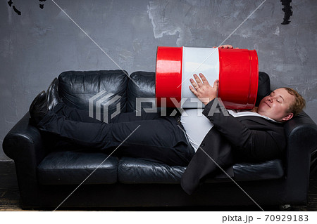 depressed businessman needs new job or business 70929183