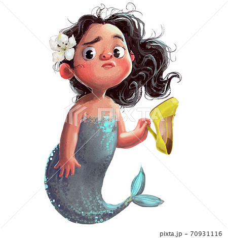 cute little mermaid with women's shoes 70931116