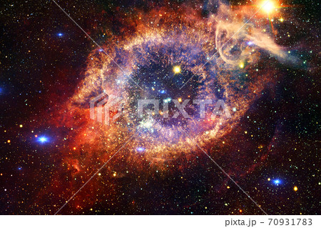 Outer space art. Starfield. Elements of this image furnished by NASA. 70931783