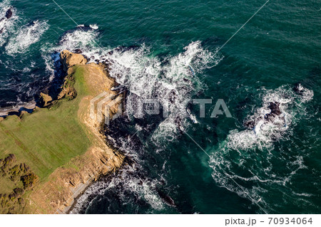 Motor paragliding over Black Sea shores 70934064