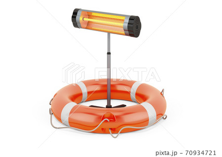 Service and repair of halogen or infrared heater, 3D rendering Service and repair of halogen or infrared heater, 3D rendering 70934721
