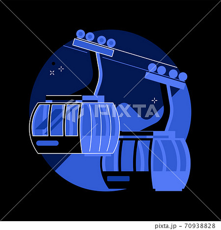 Cable transport abstract concept vector illustration. Cable transport abstract concept vector illustration. 70938828