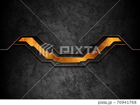 Luxury golden and black grunge geometric background Luxury golden and black grunge geometric background 70941768