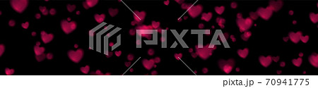 Black greeting banner with purple shiny glowing hearts Black greeting banner with purple shiny glowing hearts 70941775