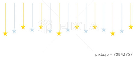 星のオーナメント飾り 装飾 罫線のイラスト素材