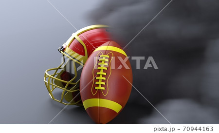 アメフトの3dイラストのイラスト素材