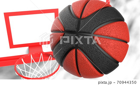 バスケットボールの3dイラストのイラスト素材