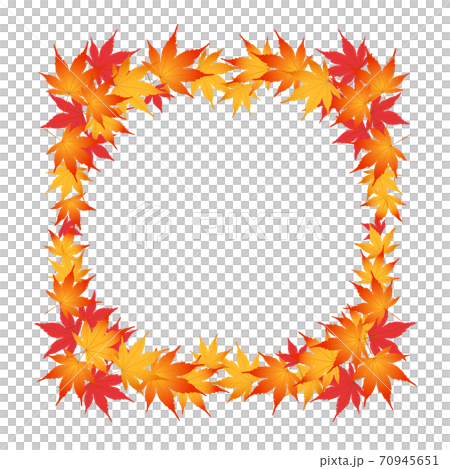 Autumn leaves maple frame illustration autumn - Stock Illustration ...