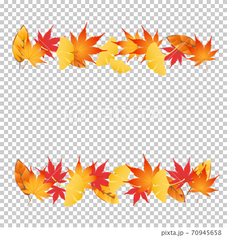 紅葉 もみじ フレーム イラスト 秋のイラスト素材
