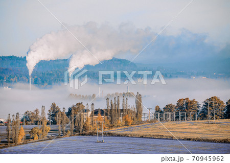 industrial cityscape with with smoking factory 70945962