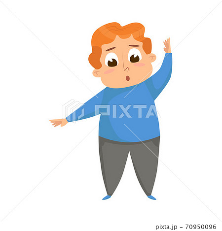 Cute Overweight Chubby Boy, Cheerful Fat Unhealthy Kid Character Doing Sports Exercise Cartoon Style Vector Illustration Cute Overweight Chubby Boy, Cheerful Fat Unhealthy Kid Character Doing Sports Exercise Cartoon Style Vector Illustration 70950096