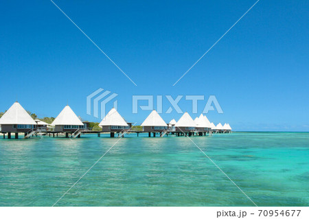 南国リゾートの水上コテージ 南国リゾートの水上コテージ 70954677