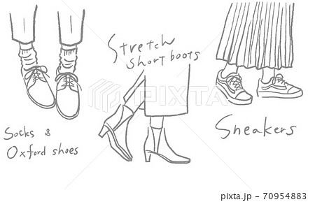 Handdraw doodle foot using shoe 15322519 Vector Art at Vecteezy