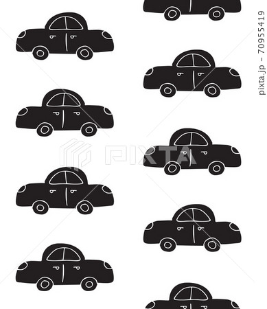 Vector seamless pattern of doodle sketch car Vector seamless pattern of doodle sketch car 70955419