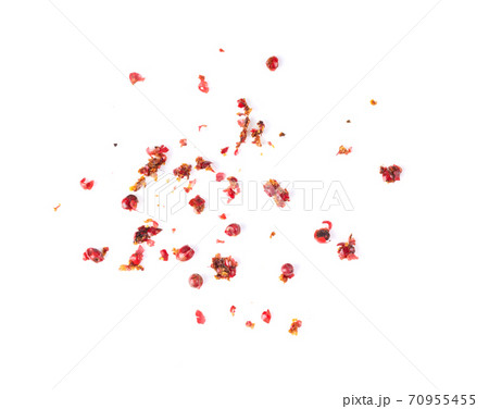 Ground red pepper isolated on a white background Ground red pepper isolated on a white background 70955455