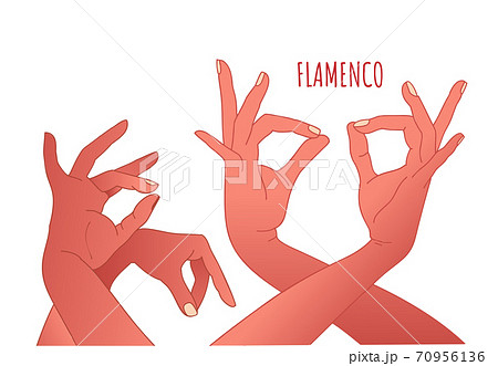 Beautiful graceful hands of young flamenco dancer Beautiful graceful hands of young flamenco dancer 70956136