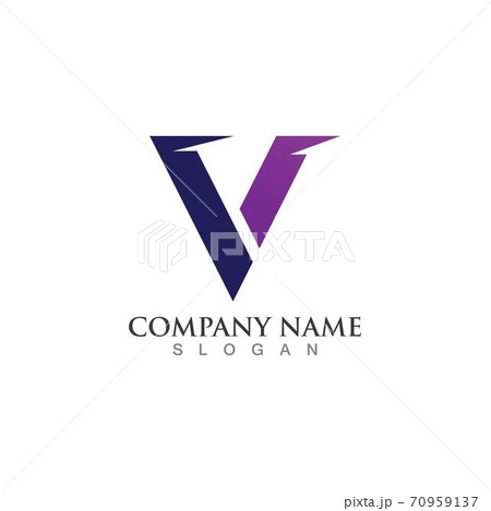 V Letter Logo Template vector V Letter Logo Template vector 70959137