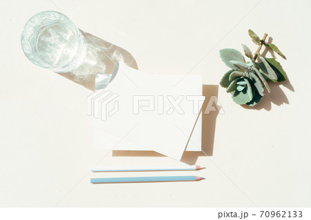 summer stationery mock-up scene. 70962133