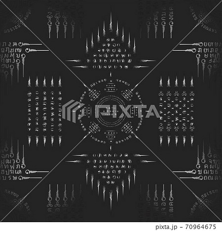 Abstract symbols gradient pattern background Abstract symbols gradient pattern background 70964675