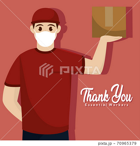 Shopkeeper picture thenk you essential workers 70965379