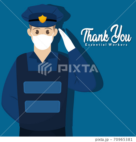 Police picture thank you essentials workers 70965381
