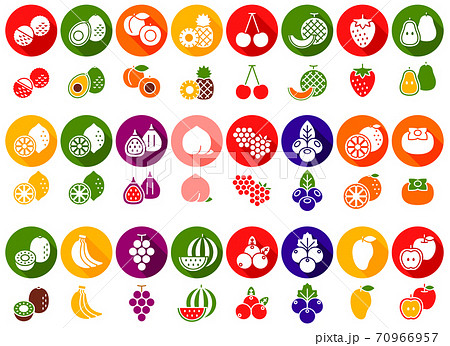 果物のアイコンセット A 果物のアイコンセット A 70966957
