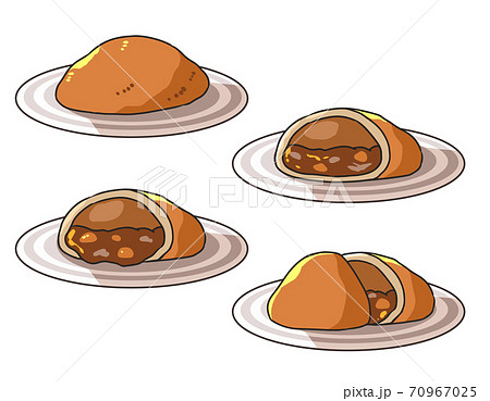 カレーパン お皿付き カレーパン お皿付き 70967025