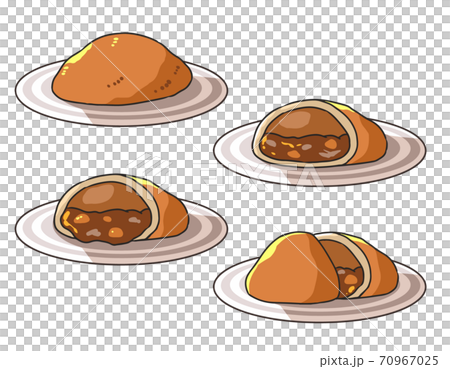 カレーパン お皿付き カレーパン お皿付き 70967025