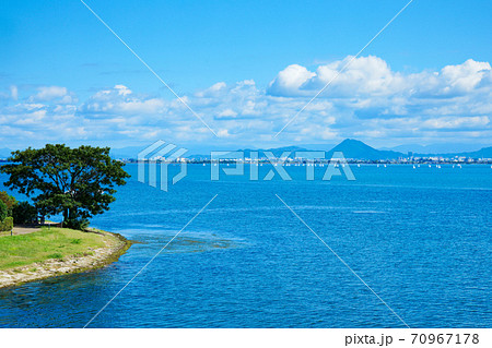びわ湖の景観　近江富士 70967178
