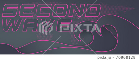 Low detailed world map with ocean waves vector 70968129