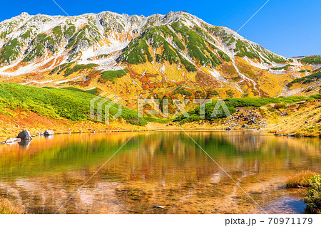 《富山県》紅葉最盛期の室堂・立山黒部アルペンルート 70971179