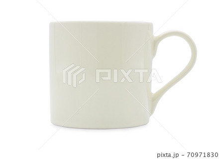 White ceramic mug isolated on white background. 70971830