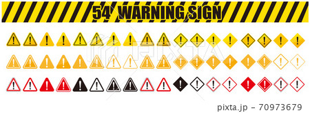 warning sign icon vector triangle 70973679