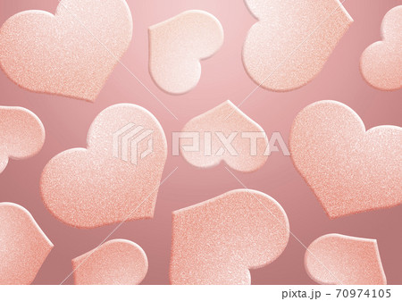 ハート バレンタイン ピンク 背景 模様 テキスタイル イラストのイラスト素材