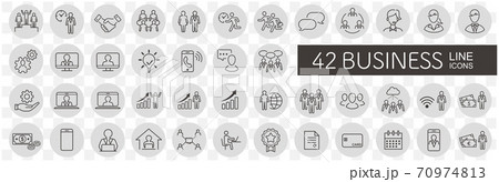 business loyalty icons vector sign 70974813