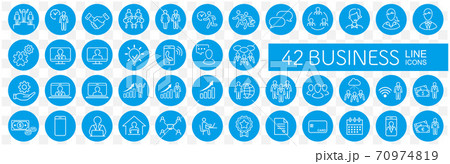 business loyalty icons vector sign 70974819