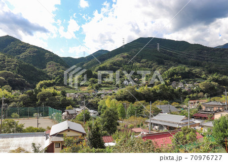 寄の町並み 神奈川県松田町 の写真素材