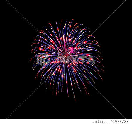 Beautiful light for celebration of Festive colorful fireworks display on night sky 70978783