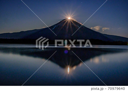 田貫湖のパール富士 70979640