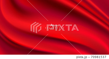 Abstract gradients, fabric red waves banner template background. 70981537