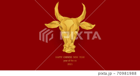 Happy chinese new year banner card year of Ox. Happy chinese new year banner card year of Ox. 70981988